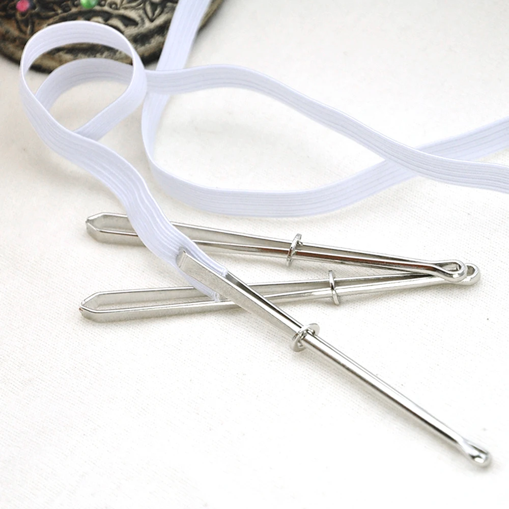 Needle Arts & Craft luxury 2pcs High Quality Garment Clips Sewing DIY Tools Elastic Band Tape Punch Cross Stitch Threader Wear Elastic Clamp (Wear Rope) Needle Arts & Craft near me