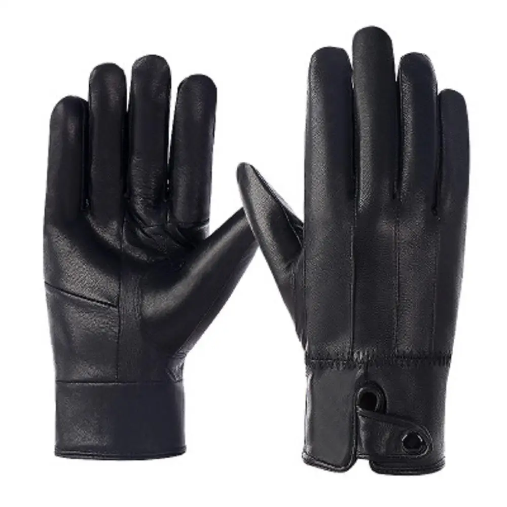 

1PC Outdoor Warm Gloves Women Men Wind Proof Driving Screen Operant Windstopers Anti Slip PU Leather Five Fingers Wrist Golve