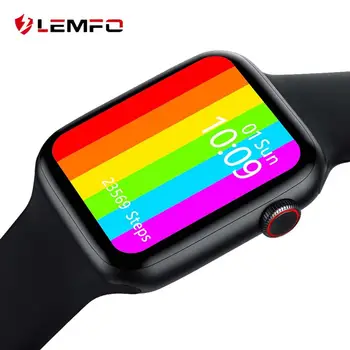 

Lemfo Iwo W46 12 pro 13 smart watch man infinite screen 1,75 inch custom dial body temperature ECG