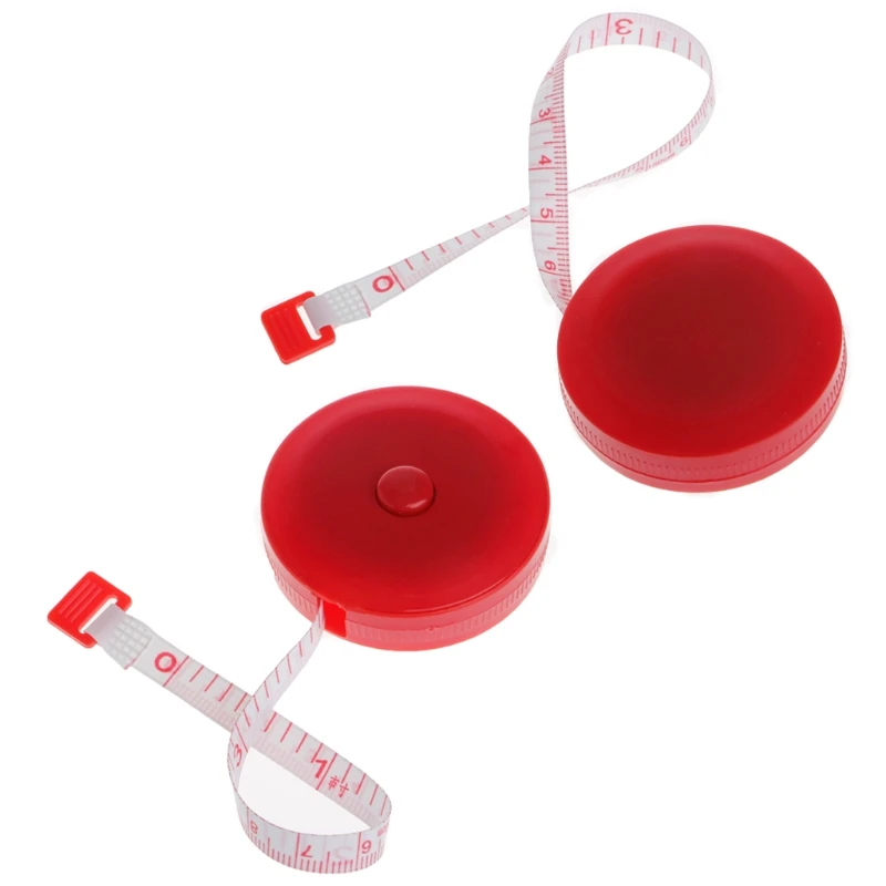 

Retractable Ruler Tape Measure 60 inch 1.5m For Sewing Cloth Dieting Tailor L4MF