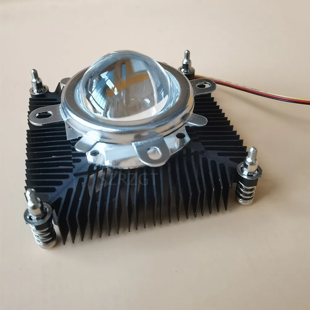 20W 30W 50W 100W High Power Led Heatsink With Fan Aluminium Cooling For 20W 30W 50W 100W 12V