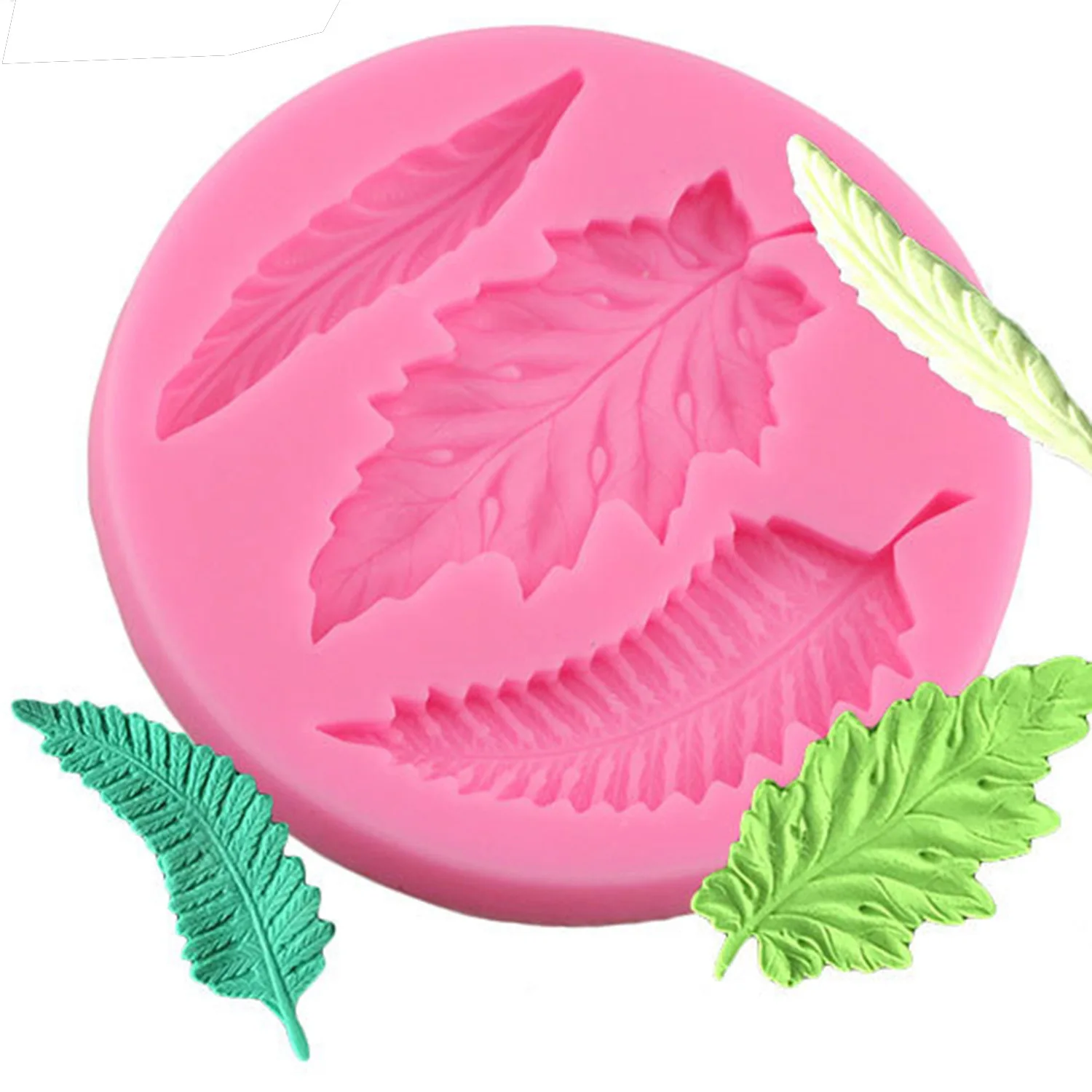 

2pcs/lot Leaf Silicone Molds Biscuit Cake Baking Fondant Cake Decoration Tools Chocolate Molds DIY Bakery Accessories