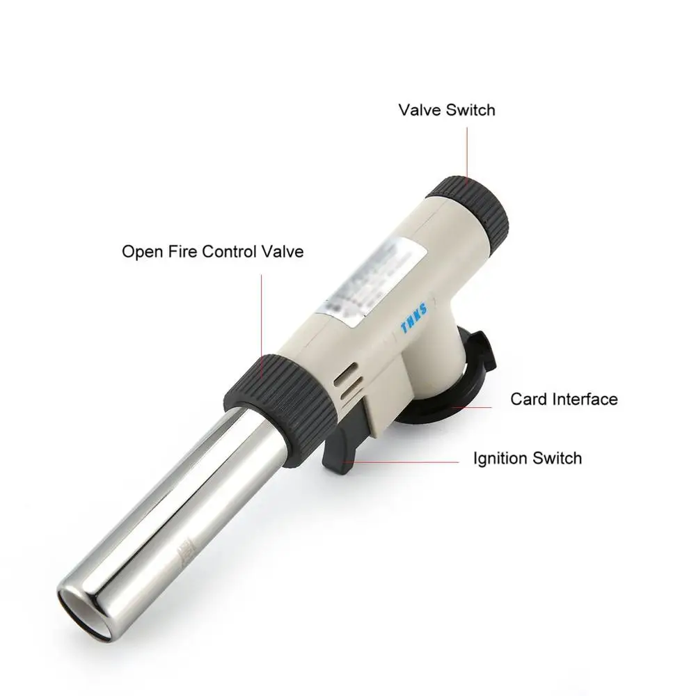 Отдых на природе факел пламени пушки Газ Бутан газовая горелка-пистолет производителя фонарь Зажигалка пьезо зажигания огнемет газовые фонарь газовая горелка для барбекю для пикника