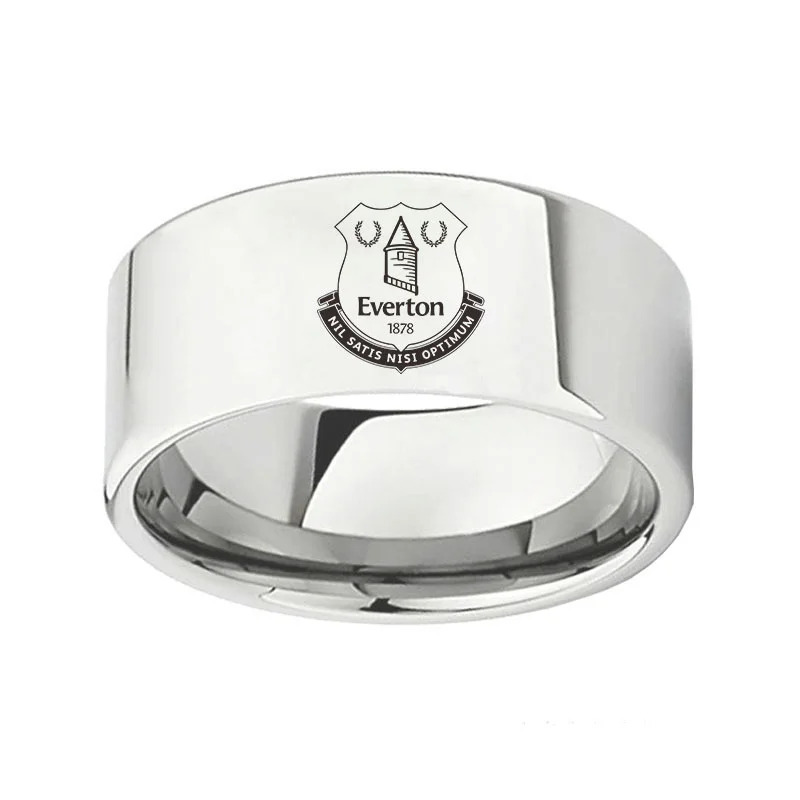 

Everton F.C LOGO Ring Titanium Steel 10MM Fan Gift