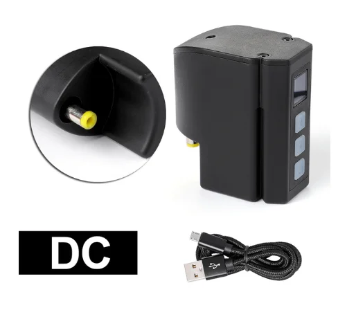 Новейший беспроводной светодиодный дисплей питания мини-тату мощность RCA/DC разъем расходные материалы для тату ручка для тату - Цвет: DC