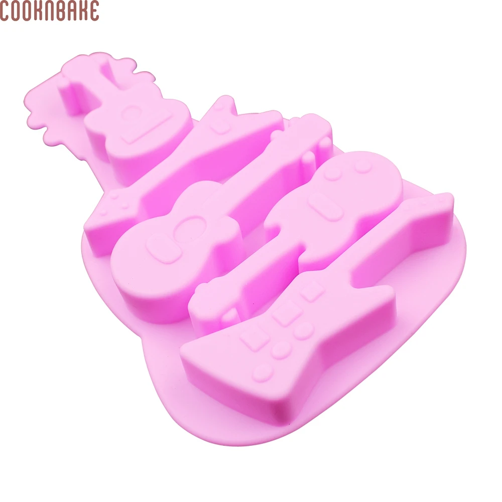 COOKNBAKE гитара силиконовая шоколадная форма конфеты печенье Жевательная Форма