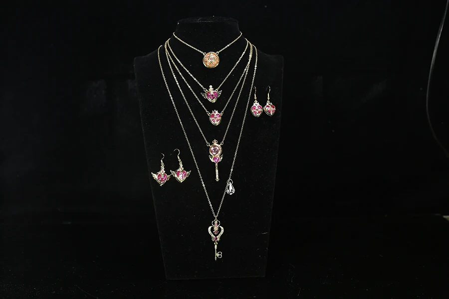 Сейлор Мун Косплей кристалл кулон ожерелье девушка аксессуары симпатичный реквизит