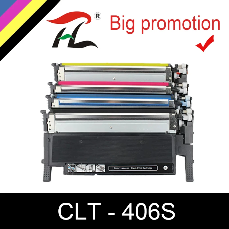 Совместимый с HTL тонер-картридж для samsung CLT-406S C406S M406S Y406S CLT-K406S 365w 366W CLP-360 C460FW 3306FN 3305W |