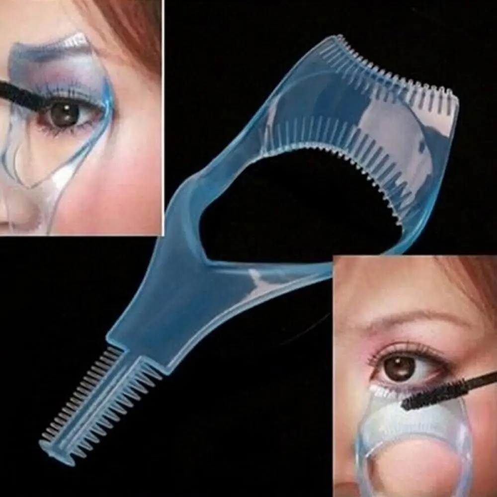 

3 in1 Professional Eyelash Tool Eyelash Card Mascara Shield Guard Curler Applicator Eyelash Comb Eyelash Makeup Guide New