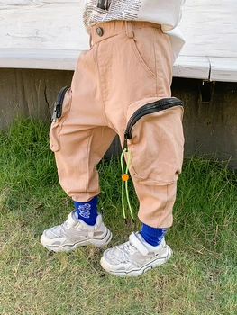 

Boys Trousers Western Style Children Korean Casual Pants 2020 Spring New Children Baby shu jiao ku Feet Pants-Music of the Tide