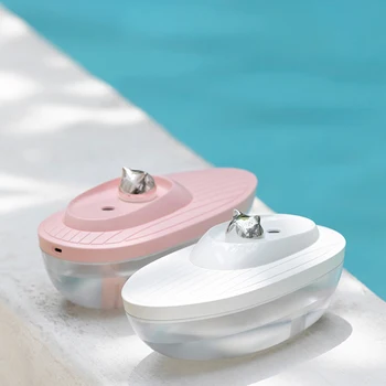 

ELOOLE Boat Shape Portable USB Humidifier Aromatherapy Diffuser Purifier Atomizer Moisturizing For Home Car Bedroom With Light