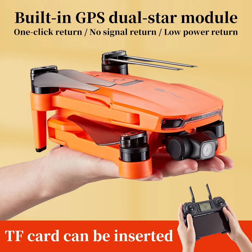 

ICAT7 Drone 4k 8k GPS 5G WiFi Two Axis Gimbal Camera 2.4GHz Brushless Motor Supports TF Card Flight For 25 Min VS sg906 pro