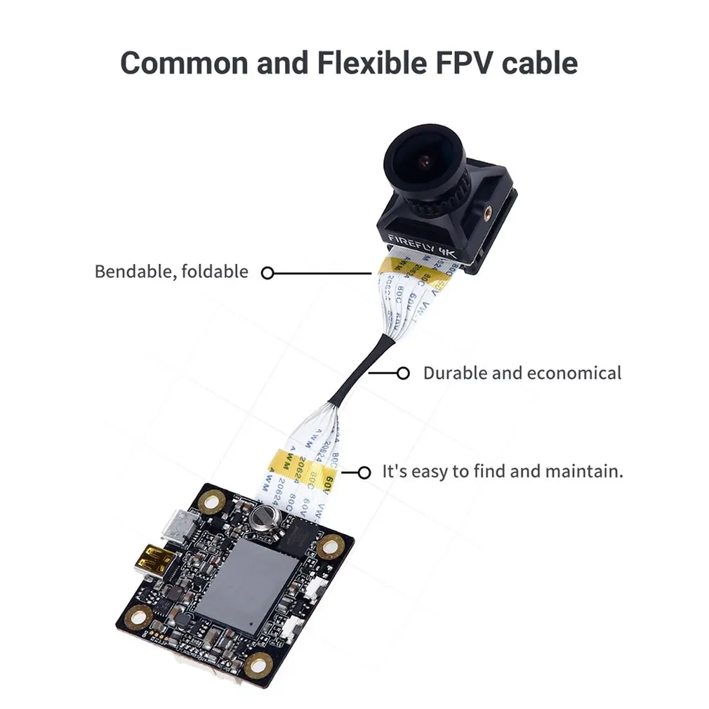 8 см/15 см FPV камера fpc-кабель провод для Hawkeye Firefly 4K Сплит HD Запись DVR радиоуправляемая беспилотная камера аксессуары