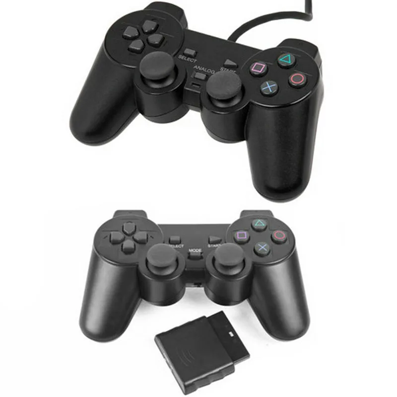 Проводной геймпад для sony PS2 контроллер для Playstation 2 Консоль джойстик Двойной вибрационный шок джойстик беспроводной контроллер