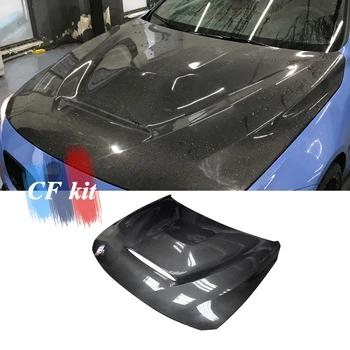 

CF Kit Real Carbon Fiber GTS Style Front Car Hood For BMW M3 M4 F80 F82 F83 Bonnet Spoiler Body Kits Car Styling