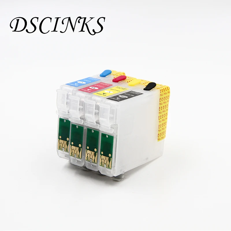 T1301 Refill ink cartridge T1302 T1303 T1304 with permanent chip For Epson Stylus Office BX525WD BX625FWD WF7015 printer | Компьютеры и