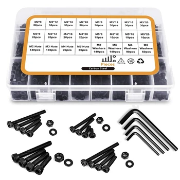 

1225 Cereal Combination Set Carbon Steel Cup Head Hexagonal Socket Three-Piece Amazon Screw