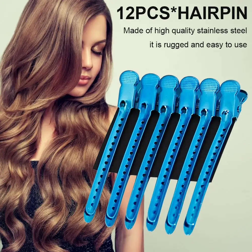 Stainless Steel Metal Duckbill Hair Clip Professional Hairdressing Special Shape Clip Tool Hair Clips Styling Tool 1 Stainless Steel Metal Duckbill Hair Clip Professional Hairdressing Special Shape Clip Tool Hair Clips Styling Tool 3