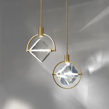 

nordic crystal gold pendant light crystal light globe lampes suspendues nordic decoration home ventilador de techo