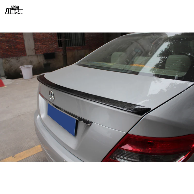 Задний спойлер для багажника AMG style из углеродного волокна Benz C class c180k c200 c250 c350 sedan