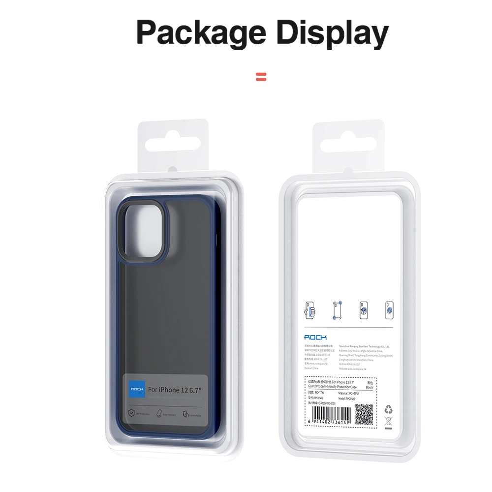 For iPhone 12 Pro Max Case Shockproof Transparent Hybrid Silicone Protection Back Cover for iPhone 12 Pro Case Rock 케이스 iphone 12 pro flip case