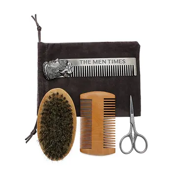 

Beard Comb Set Double Beard Oil Head Shape Beard Comb Brush Care Beard Oil Tool Beard Comb Set Professional