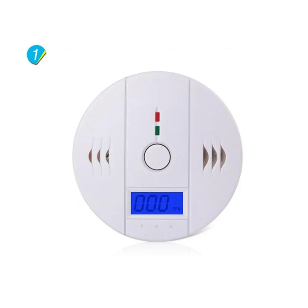 CO Carbon Monoxide Poison Gas Sensor Warning Alarm LCD Detector Tester DE