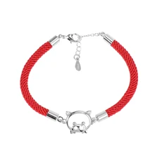 1 шт. женский браслет Модный китайский зодиакальный знак кабана эксклюзивный браслет для женщин девочек