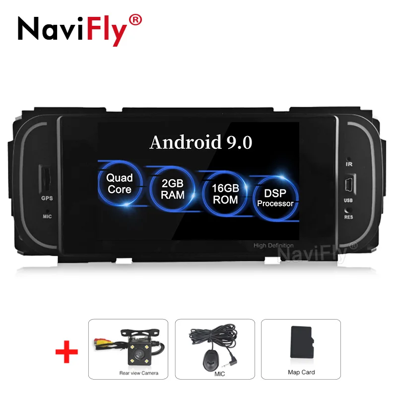 NaviFly 1din android 9 Автомобильный мультимедийный DSP DVR плеер для Jeep/Chrysler/Dodge/Liberty/Wrangler/Sebring/Grand Cherokee радио gps - Цвет: add camera