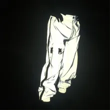 JAYCSOIN мужские брюки унисекс Светоотражающие штаны шаровары комбинезоны повседневные спортивные штаны хип хоп wo мужские брюки Светоотражающие дамские модные брюки