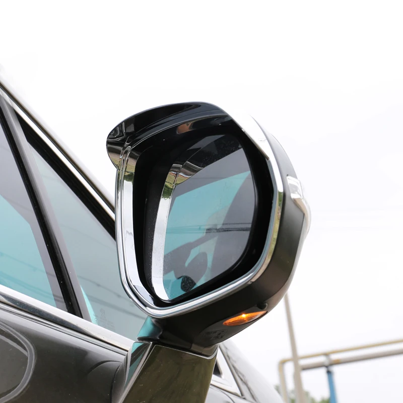 2013 для peugeot 3008 3008GT задняя крышка зеркала боковой двери Защита от солнца и дождя рамка накладка наклейка ABS хром 2 шт