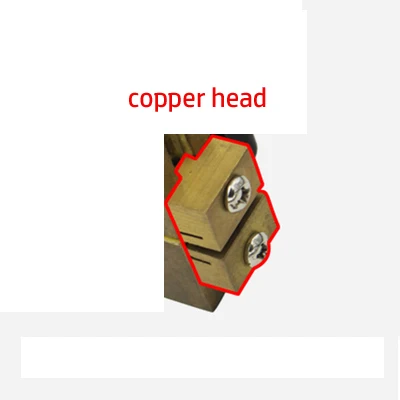 V-образные ножевые режущие лезвия для шин, запасные резиновые режущие машины, Медная головка для шин, горячая режущая Ручка ножа - Цвет: Copper head