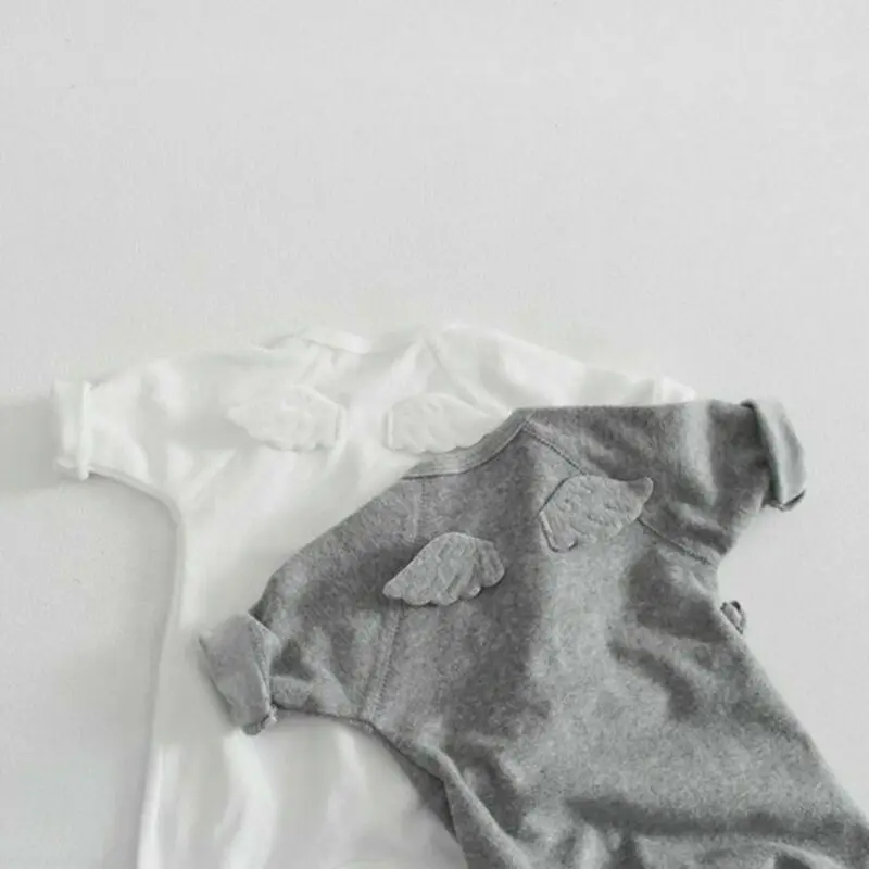 Infant Newborn Baby Boy Girl Angel Wings Romper Jumpsuit Outfit Halloween Costume 0-24M Cute Kid Rompers