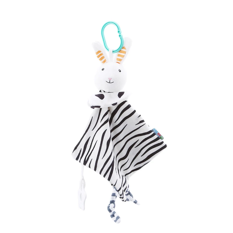 rabbit Детские мягкие игрушки, полотенце, одеяло, успокаивающее спальное одеяло с животными, полотенце, развивающая игрушка-погремушка - Цвет: rabbit