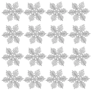 

24pcs Snowflake Ornaments Snowflake Christmas Decorative Hanging Ornaments