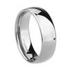 TIGRADE 2/4/6/8mm hommes alliance poli femmes titane Simple fiançailles classique anneaux noir argent couleur dame anel 3-15