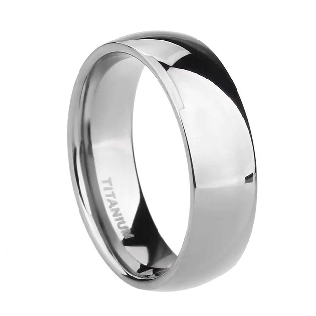 TIGRADE 2/4/6/8mm hommes alliance poli femmes titane Simple fiançailles classique anneaux noir argent couleur dame anel 3-15