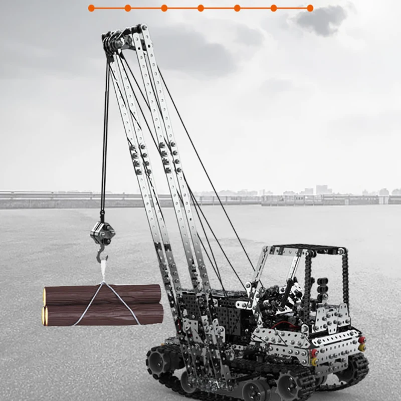 RC Crane1745pcs Building Blocks Set 10Ch Metal Diy Assembled RC Truck Engineering Model Kit Puzzle Collection Gift for Boys 3
