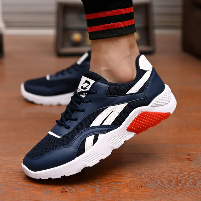 

2019 Men Casual Shoes Brand Sneakers For Men Light Outdoor Air Mesh Man Fashion Sneaker Vulcanized Shoes Zapatillas Mujer