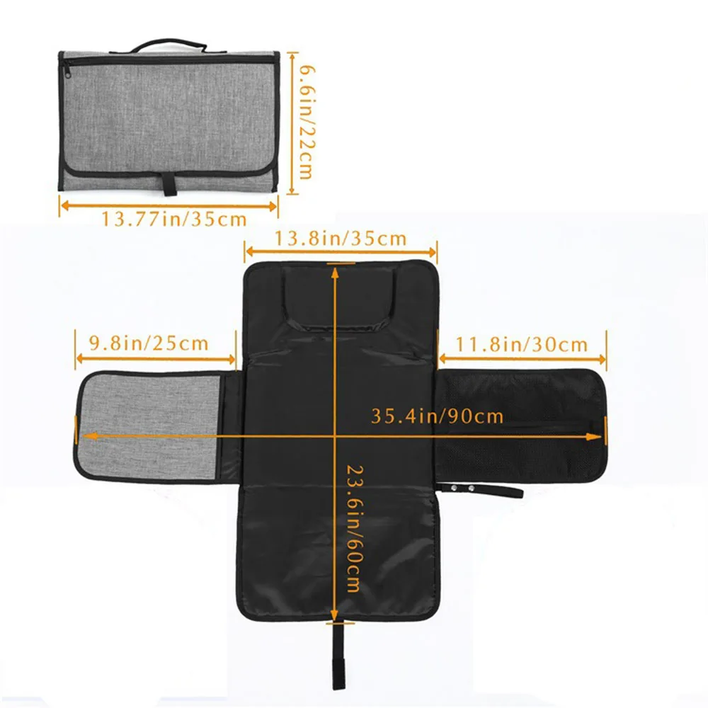 3 в 1 Многофункциональный Водонепроницаемый Портативный детский Пеленальный Коврик для детских подгузников, сумка для смены подгузников крышка коврик для путешествий на открытом воздухе