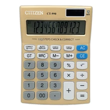 Gtttzen офисный калькулятор Ct-990 Солнечный Калькулятор 12 цифр дисплей офисные канцелярские принадлежности