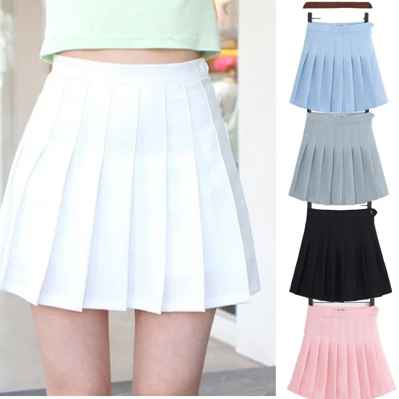 Girls A Lattice Short Dress High Waist Pleated Tennis Skirt Uniform with Inner Shorts Underpants for Badminton Cheerleader | Спорт и