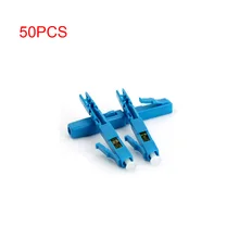 50Pcs FTTH LC/UPC SM Single Mode Fiber Optic Fast Connector Field Mount Quick Connector