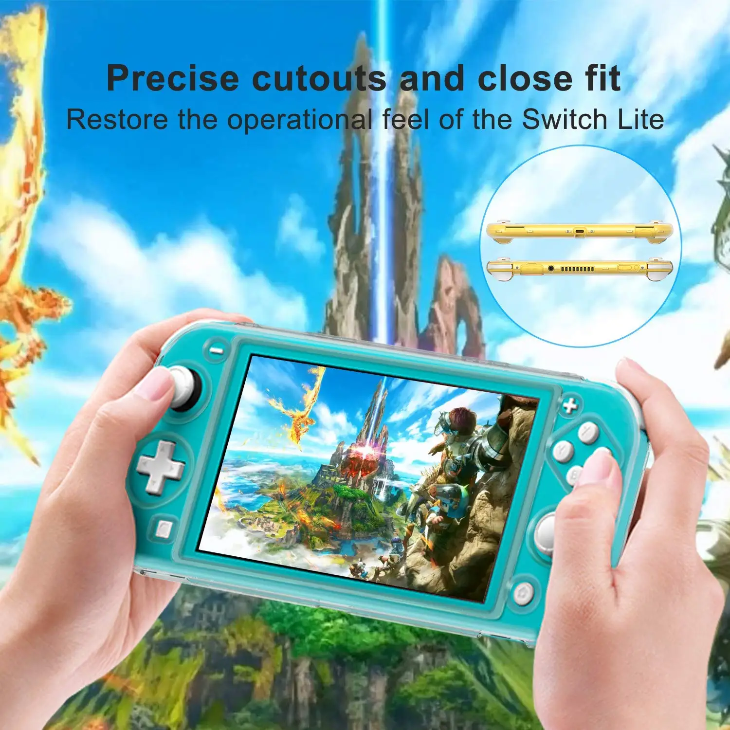 Защитный чехол для консоли nintendo Switch Lite с защитой от пыли и кристаллов, жесткий чехол для мини-контроллера kingd Switch Joy-cons