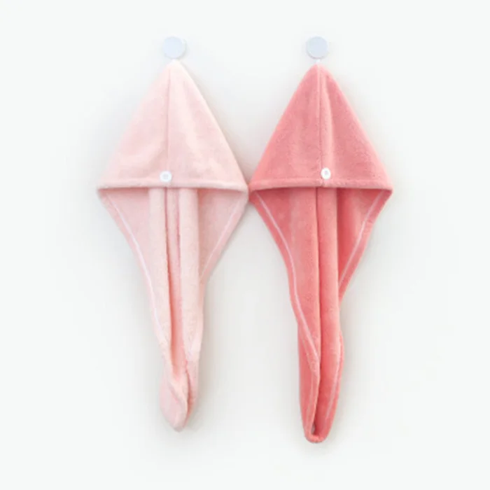 Coral Velvet Dry Hair Cap Thickened Water Absorbent Quick-Drying Soft Shower Cap FP8