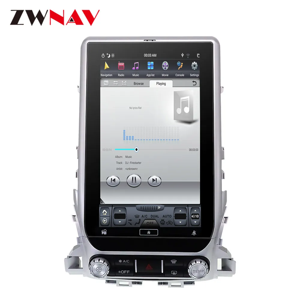 Perfect 13.6" Android 9.0 DSP Car GPS Navigation For TOYOTA LAND CRUISER LC200 2016-2019 Multimedia player radio tape recorder head unit 1