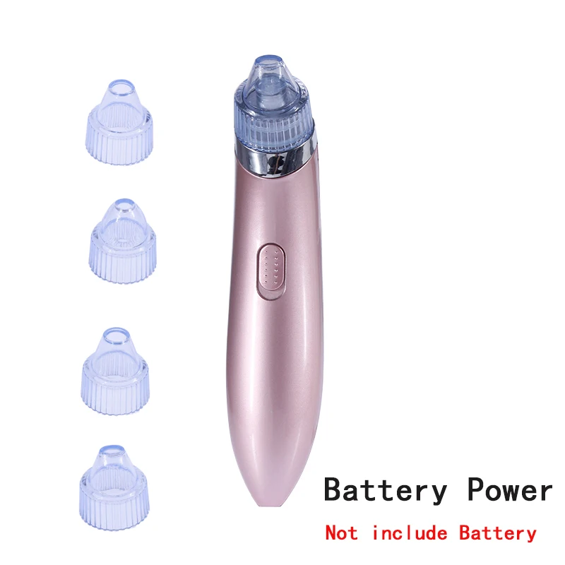 Battery Power 01 Электрический прибор для удаления угрей лица очиститель пор для кожи прыщей машина для удаления носа вакуумный отсос для угрей экстрактор инструменты - Цвет: Battery Power 01