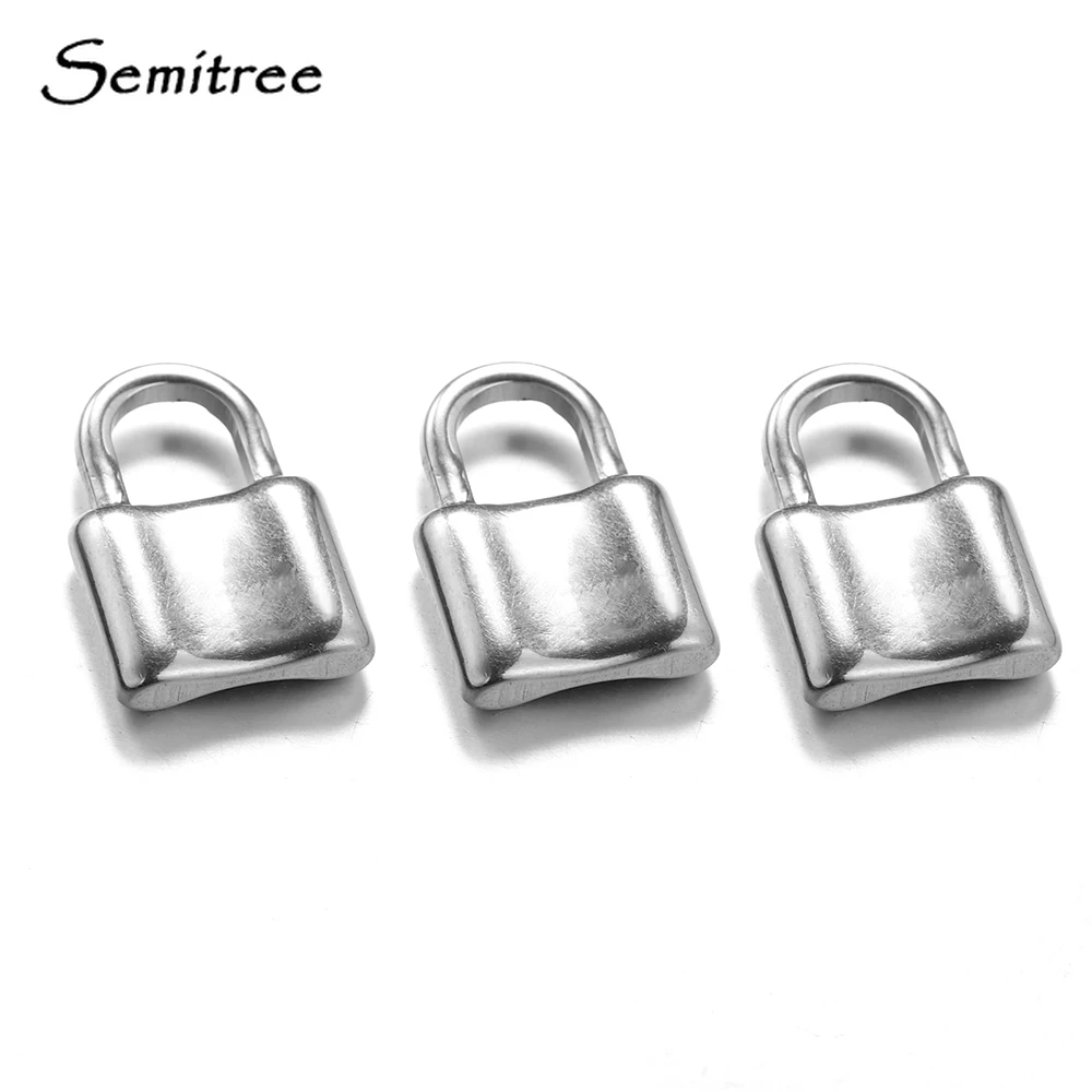 Цепочка с замком из нержавеющей стали Semitree 5 шт. 304 дюйма подвеска висячий замок шармы ручной работы