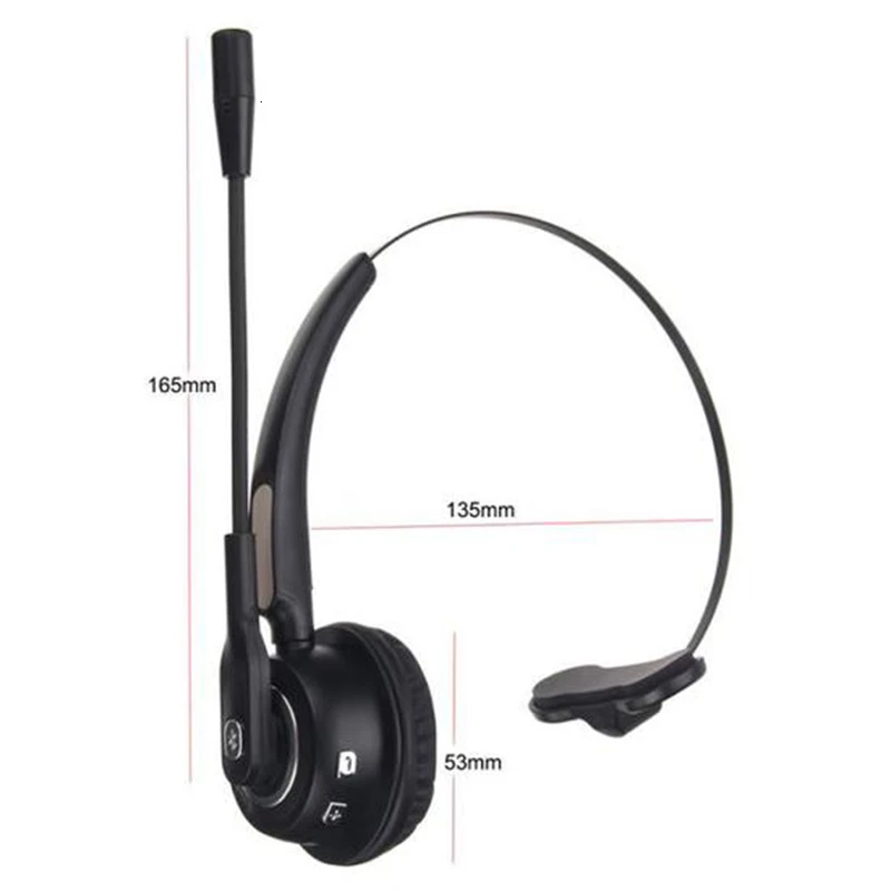 Моно Bluetooth гарнитура для колл-центра Беспроводные HD голосовые Дальнобойщики водители Наушники Громкая связь шумоподавление наушники с микрофоном