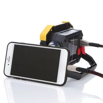 

Mini Protable Solar COB LED Work Light Emergency Flashlight Rechargeable Camping 23GB